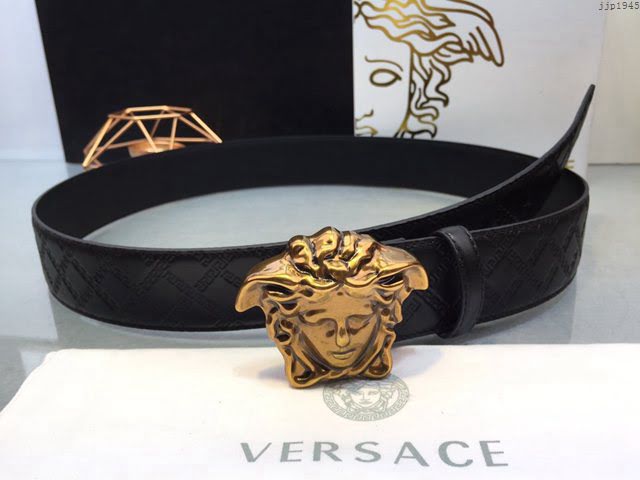 VERSVE男士皮帶 範思哲希臘回紋壓花腰帶  jjp1945