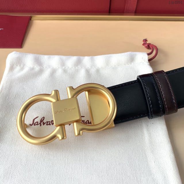 菲拉格慕男士皮帶 Ferragamo精品銅扣腰帶  jjp1951