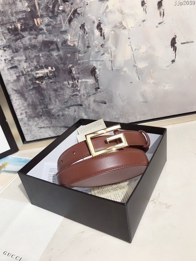 Gucci經典皮帶 古奇方扣牛皮腰帶  jjp2039