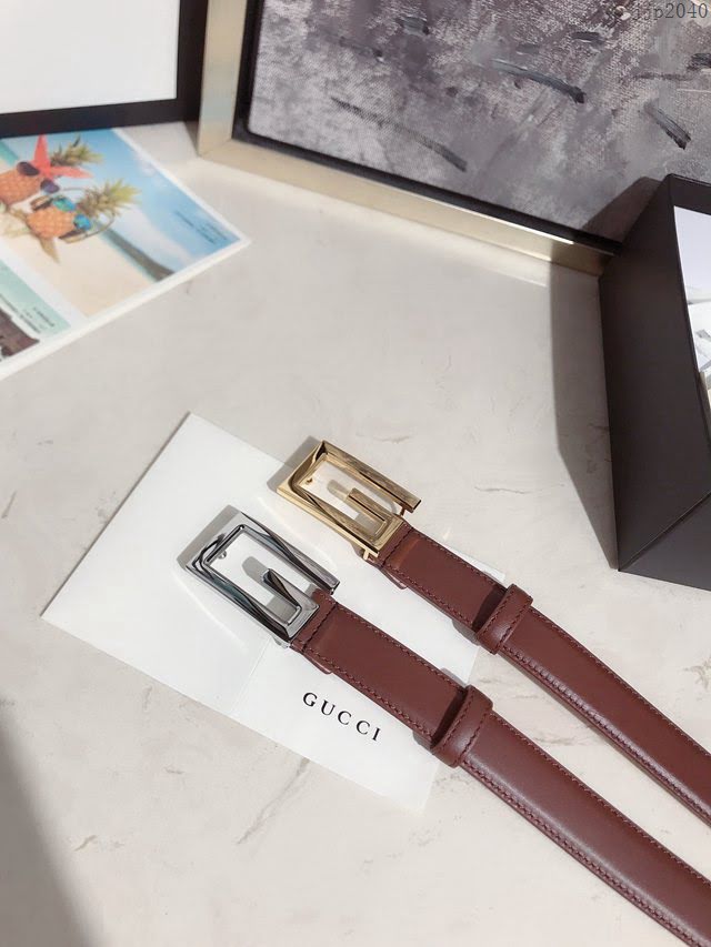 Gucci經典皮帶 古奇方扣牛皮腰帶  jjp2040
