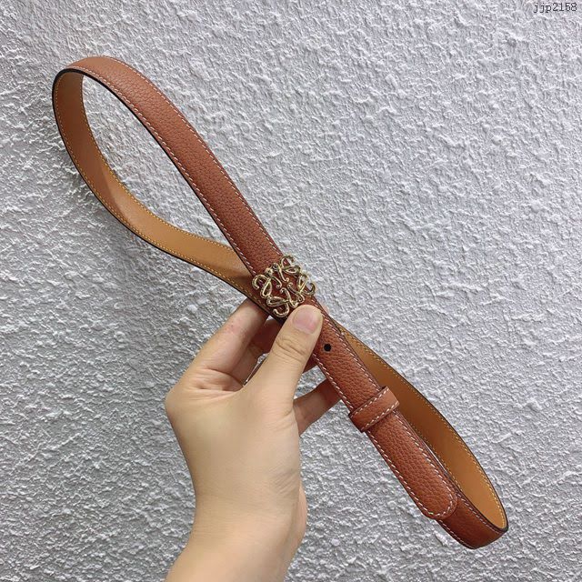 LOEWE女士皮帶 羅意威雙面用粒面小牛皮腰帶  jjp2158