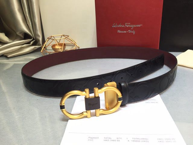 菲拉格慕男士皮帶 Ferragamo雙面牛皮腰帶  jjp2168