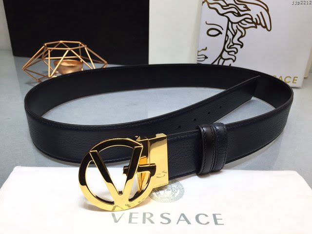 VERSVE男士皮帶 範思哲可逆皮帶 範思哲小牛皮美杜莎V型扣孔腰帶  jjp2212