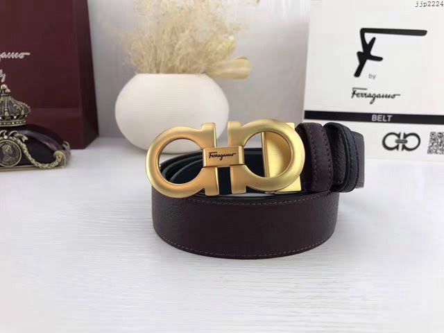 菲拉格慕男士皮帶 Ferragamo雙面牛皮爆款腰帶  jjp2224