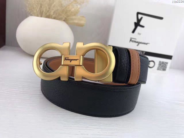 菲拉格慕男士皮帶 Ferragamo雙面牛皮爆款腰帶  jjp2226