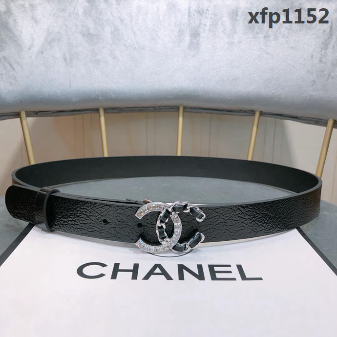 CHANEL香奈兒 18新款 zp同步 CC鏈條鑽扣 進口頭層皺山羊紋皮 時尚百搭款皮帶  xfp1152