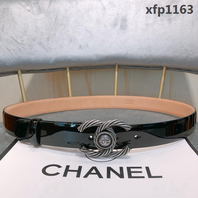 CHANEL香奈兒 18新款 30mm精品 進口皮漆皮面料 樹膏底妖帶 網紅同款腰帶  xfp1163