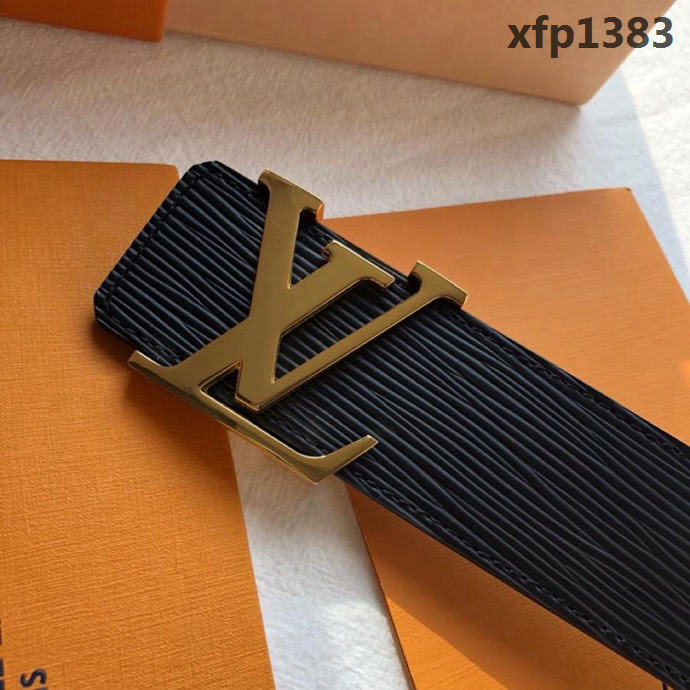 路易威登LV 原單品質LV Initiales 40mm 黑色水波紋腰帶 經典款男士皮帶 M9229  xfp1383