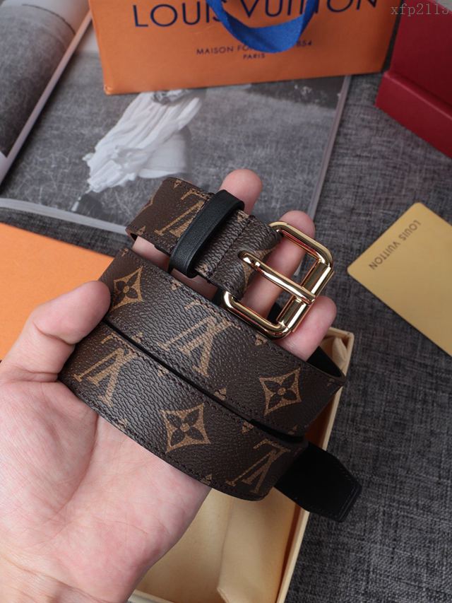 LV皮帶 經典LV腰帶系列 路易威登老花男士腰帶  xfp2115