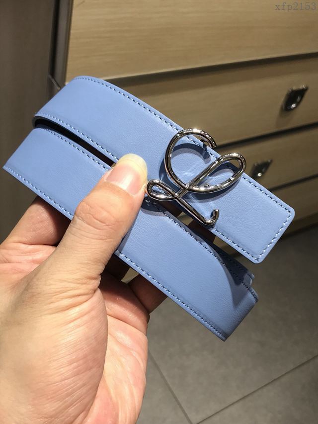 LOEWE皮帶 原單進口雙面頭層牛皮 羅意威女士皮帶  xfp2153