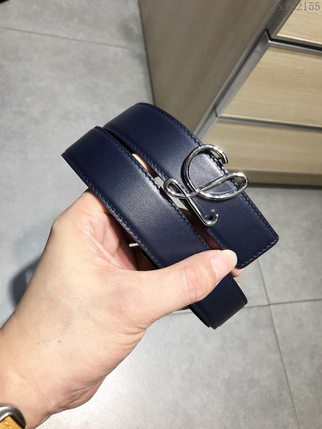 LOEWE皮帶 原單進口雙面頭層牛皮 羅意威女士皮帶  xfp2155