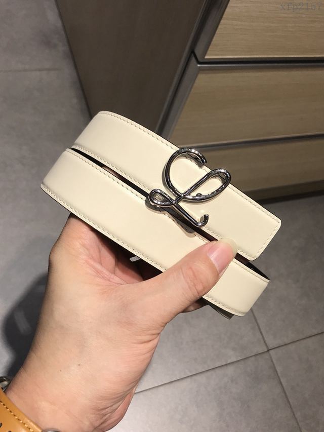LOEWE皮帶 原單進口雙面頭層牛皮 羅意威女士皮帶  xfp2157
