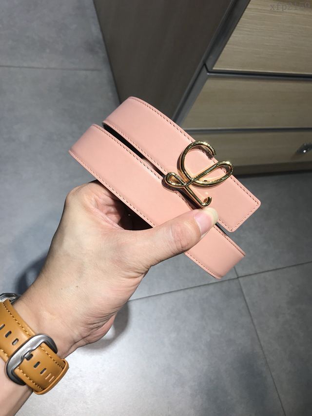 LOEWE皮帶 原單進口雙面頭層牛皮 羅意威女士皮帶  xfp2159