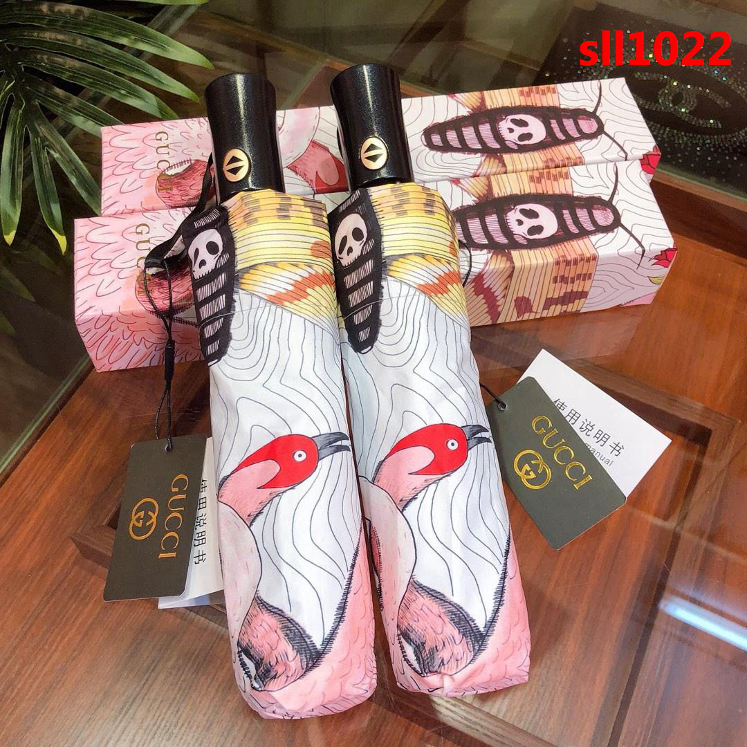 GUCCI古馳 最新火爆單品 極品G家自動傘 古奇天鵝圖案 防雨防紫外線隔熱傘  sll1022