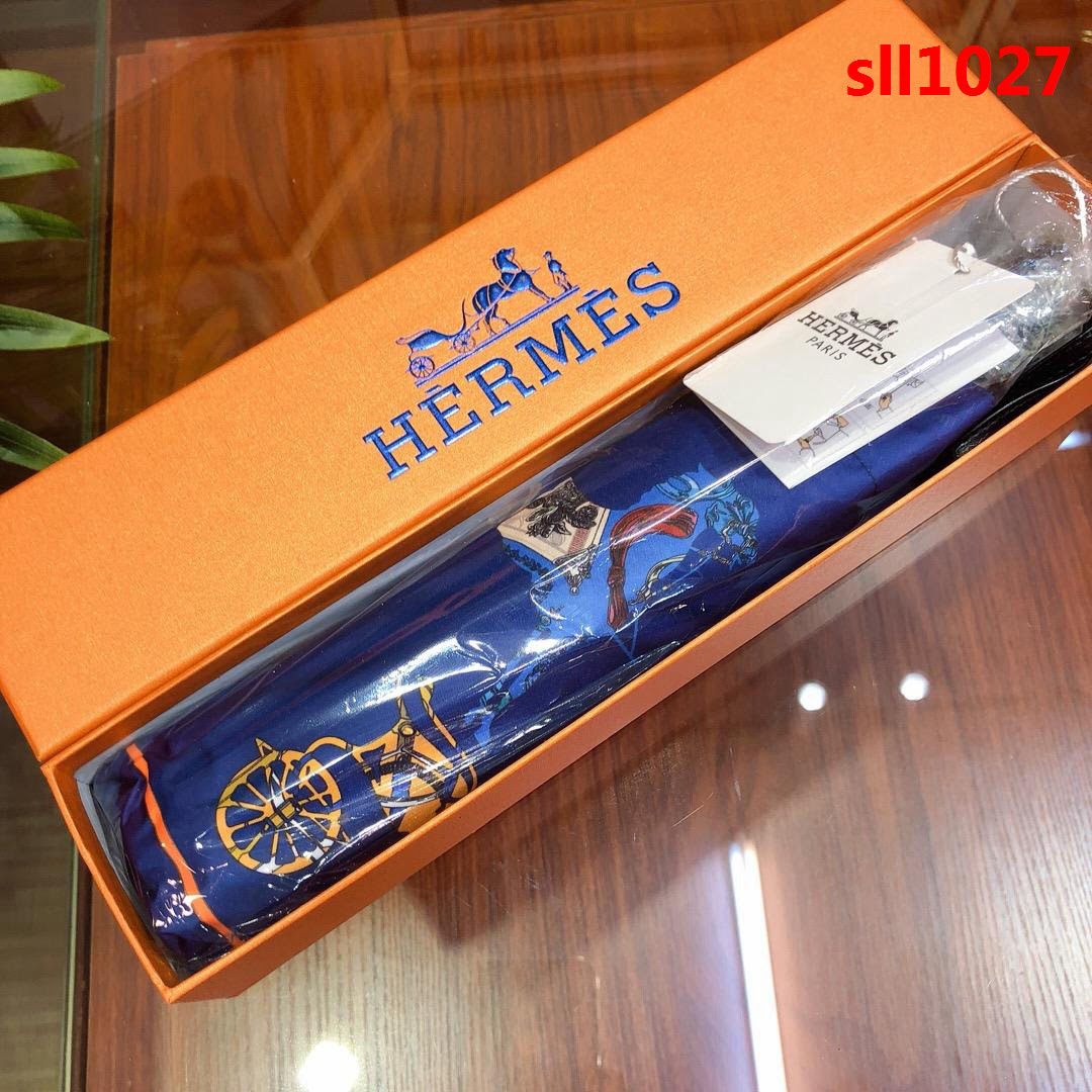 HERMES愛馬仕 年度最新火爆單品 極品H家自動傘 防雨防紫外線隔熱傘  sll1027