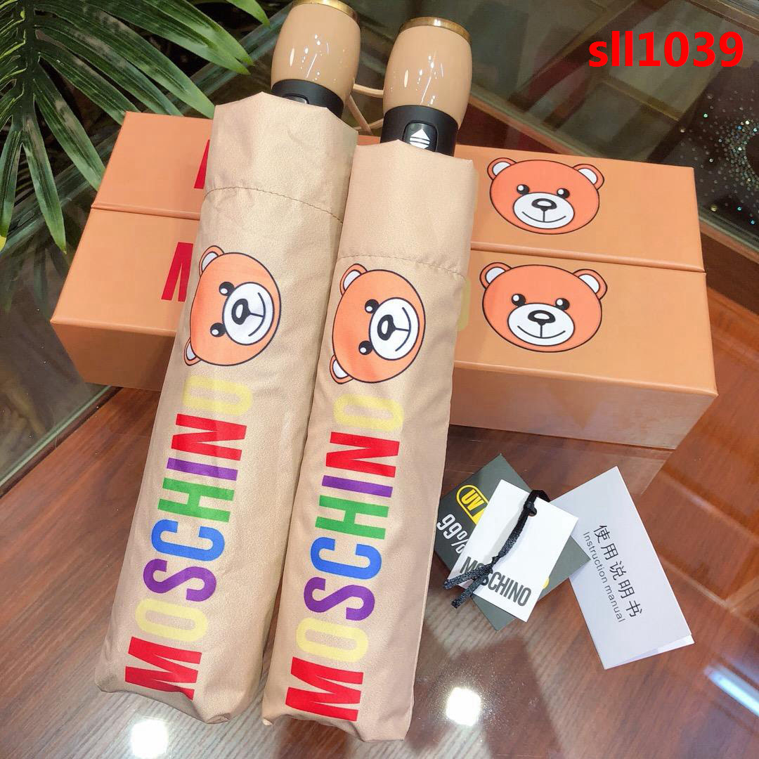 Moschino莫斯奇諾 防紫外線 全自動伸縮手柄 防雨防紫外線隔熱傘  sll1039