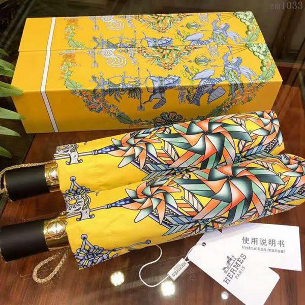 HERMES愛馬仕 抽象圖案 晴雨傘 防曬隔熱 防紫外線  zm1033