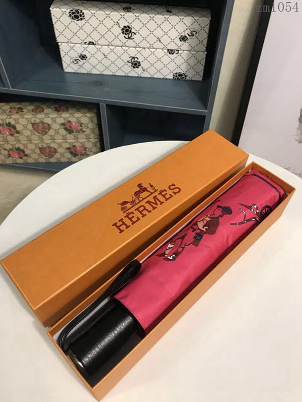 HERMES愛馬仕 年度最新 火爆單品 極品 H家自動傘 防曬隔熱 防紫外線  zm1054