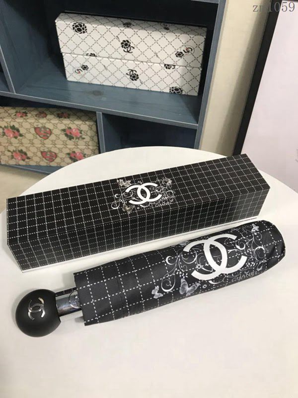 CHANEL香奈兒傘 2019香奈兒 亞太專櫃最新款 山茶花 蝴蝶 全自動UV晴雨傘 防曬隔熱 防紫外線  zm1059