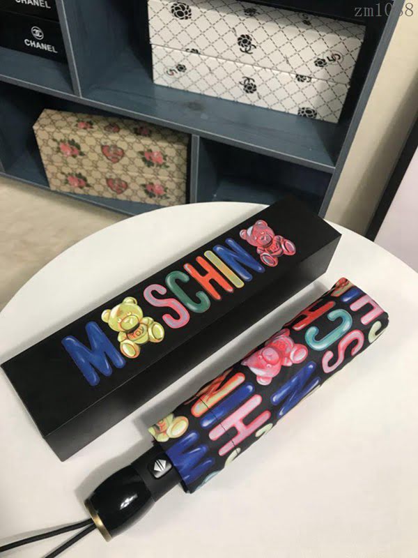 Moschino莫斯奇諾傘 全自動伸縮手柄 糖果小熊圖案 全自動防曬晴雨傘 防曬 防紫外線  zm1088