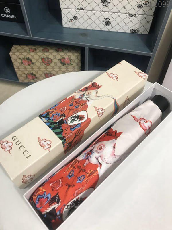 GUCCI古馳傘 怪獸新款 最新火爆單品 G家自動傘 晴雨傘 防曬隔熱 防紫外線  zm1099