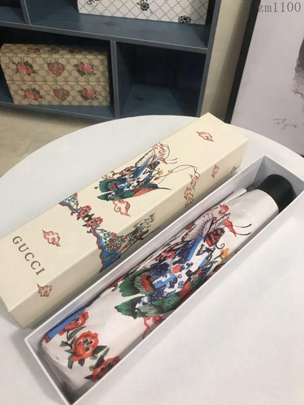 GUCCI古馳傘 怪獸新款 最新火爆單品 G家自動傘 晴雨傘 防曬隔熱 防紫外線  zm1100