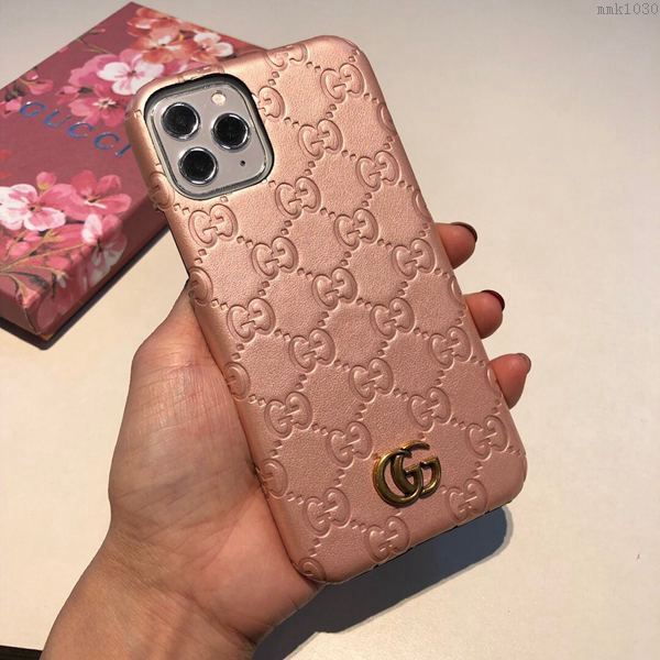 Gucci手機殼 Gucci手機套 爆款Gucci古奇壓花手機殼 蘋果手機後套  mmk1030