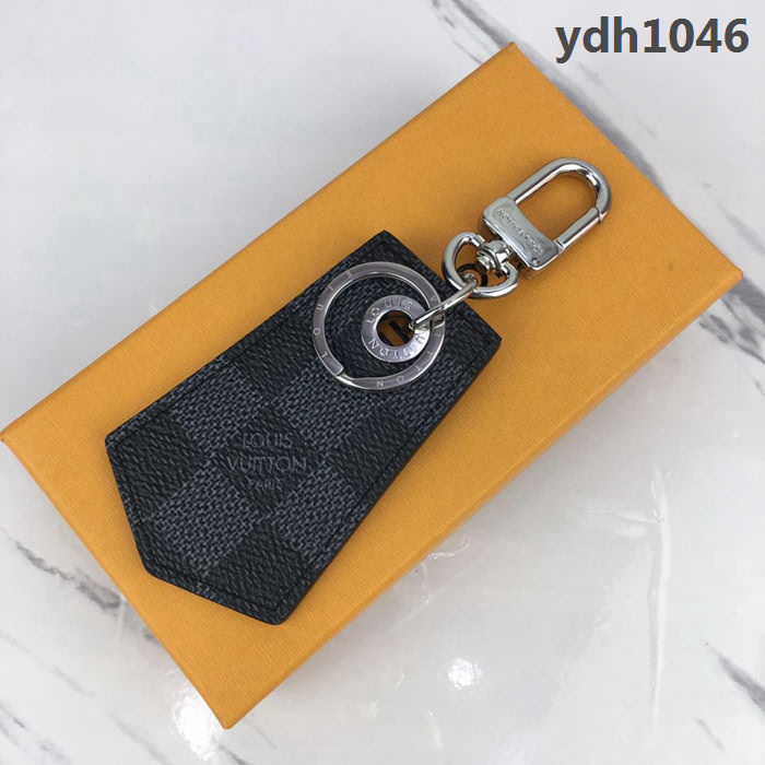 路易威登LV 頂級原單 M67916黑格 ENCHAPPES 鑰匙扣 刻有路易威登品牌標識  ydh1046