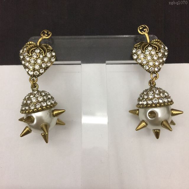 GUCCi飾品 古馳熱銷款耳釘 Gucci最新限定草莓系列 耳飾耳環  zgbq1070