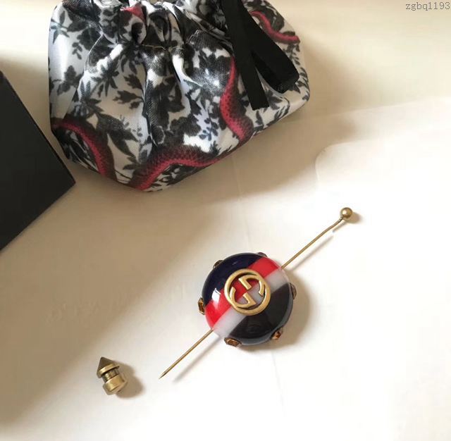 GUCCi飾品 古馳胸花 Gucci圓球logo胸針  zgbq1193