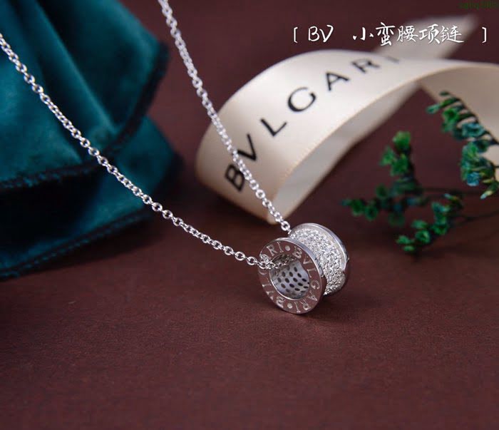 Bvlgari飾品 寶格麗經典火爆小蠻腰項鏈 925純銀  zgbq3050