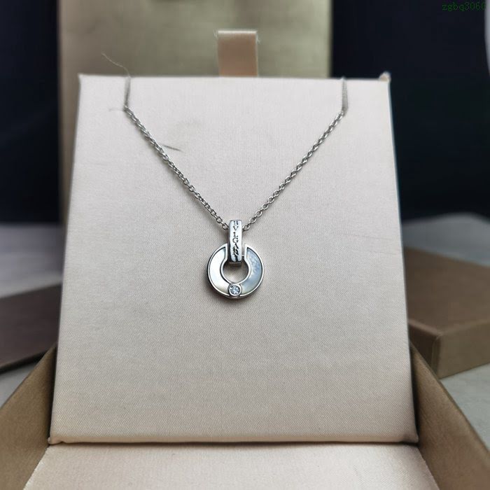 Bvlgari飾品 寶格麗銀色經典款項鏈  zgbq3060