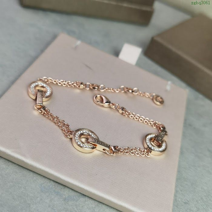Bvlgari飾品 寶格麗玫瑰金手鏈  zgbq3061