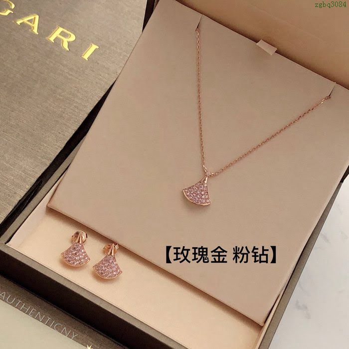 Bvlgari飾品 寶格麗裙子項鏈 Diva系列 情人節限量款 玫瑰金項鏈  zgbq3084
