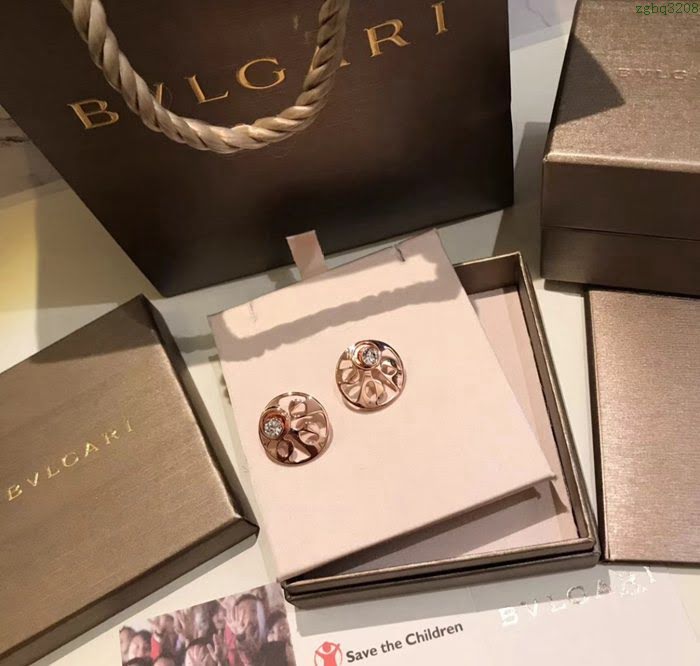 Bvlgari飾品 寶格麗氣質鏤空耳釘  zgbq3208