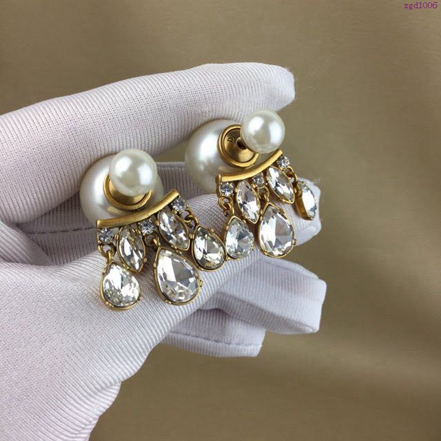Dior飾品 迪奧經典熱銷款耳環 新款水滴耳釘  zgd1006