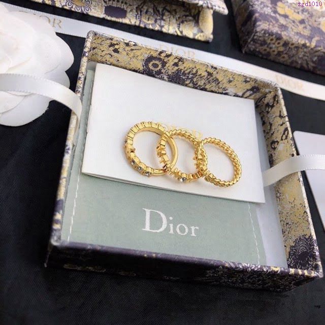 Dior飾品 迪奧經典熱銷中古款專櫃火爆款女戒指  zgd1010