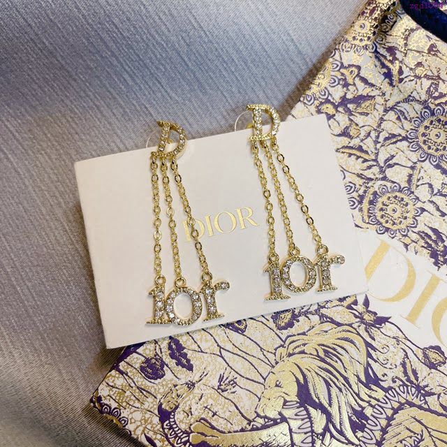 Dior飾品 迪奧經典熱銷2020早春新款耳環 字母流蘇耳釘  zgd1054