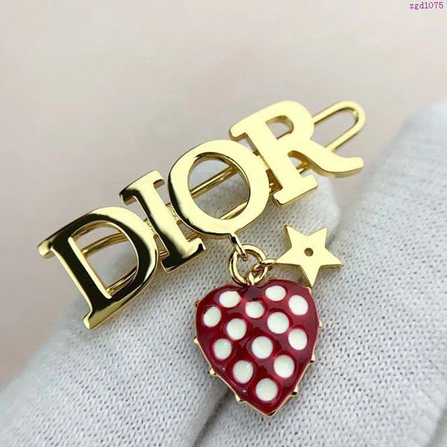 Dior飾品 迪奧經典熱銷款草莓髮夾系列 套裝  zgd1075
