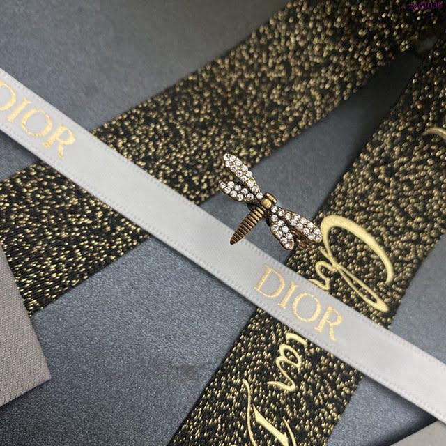 Dior飾品 迪奧經典熱銷款古銅色蜻蜒戒指  zgd1095