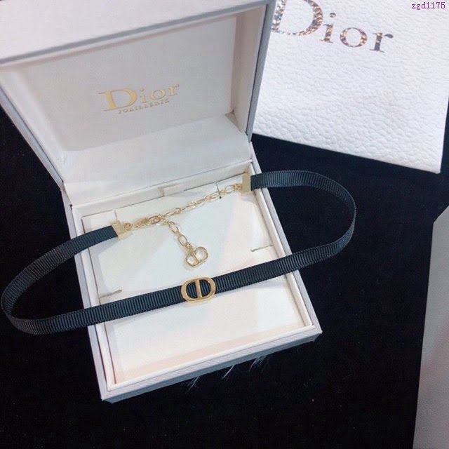 Dior飾品 迪奧經典熱銷款choker CD項鏈 頸鏈  zgd1175