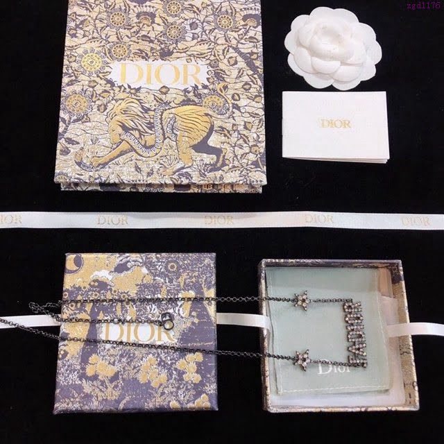 Dior飾品 迪奧經典熱銷款項鏈 2020年早春新品 五角星JADIOR字母項鏈  zgd1176
