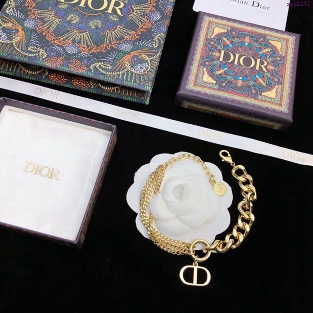 Dior飾品 2021新款DIOR迪奧字CD手鏈  zgd1272
