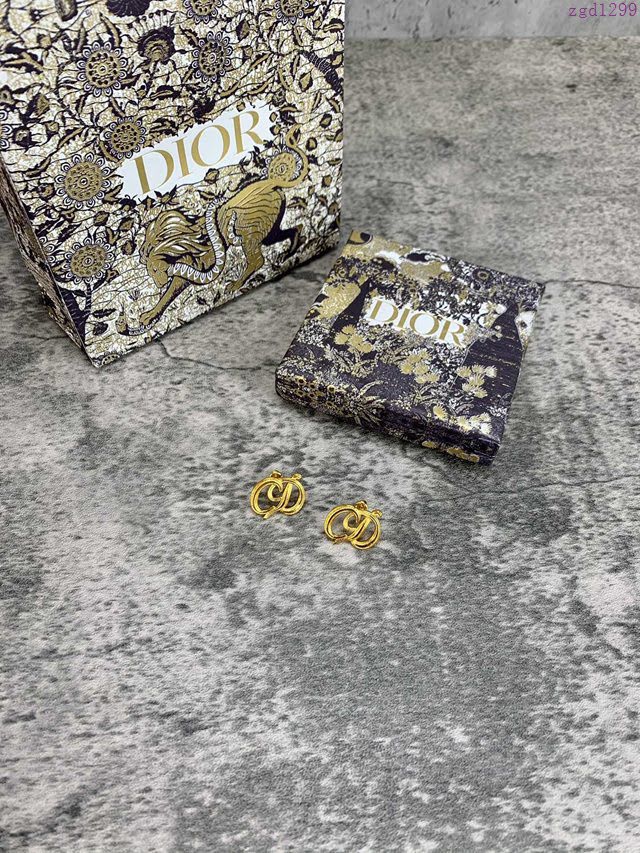 Dior飾品 迪奧經典熱銷款中古耳釘耳環  zgd1299