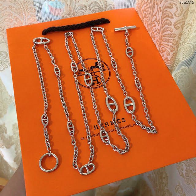Hermes首飾品 愛馬仕豬鼻子Farandole項鏈 Hermes手鏈腳鏈腰鏈包鏈  zgh1579
