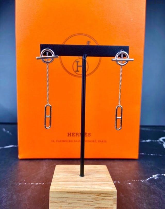 Hermes首飾品 愛馬仕新品火爆豬鼻子耳釘耳環 Hermes豬鼻子長款耳釘  zgh1581