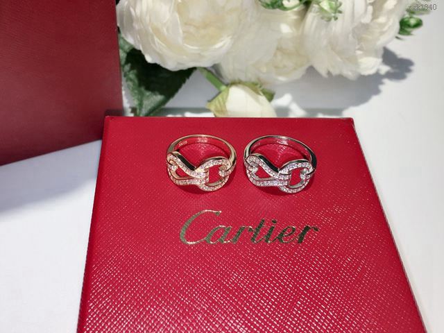 Cartier首飾 卡地亞紐扣新款戒指 S925純銀手工製作  zgk1340
