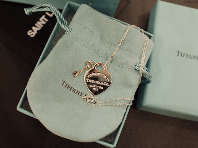 Tiffany純銀飾品 蒂芙尼女士專櫃爆款愛心牌鑰匙項鏈 Tiffany925心形吊墜項鏈  zgt1602