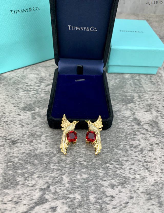 Tiffany飾品 蒂芙尼女士專櫃爆款高級珠寶羽翼飛展耳環耳釘  zgt1632
