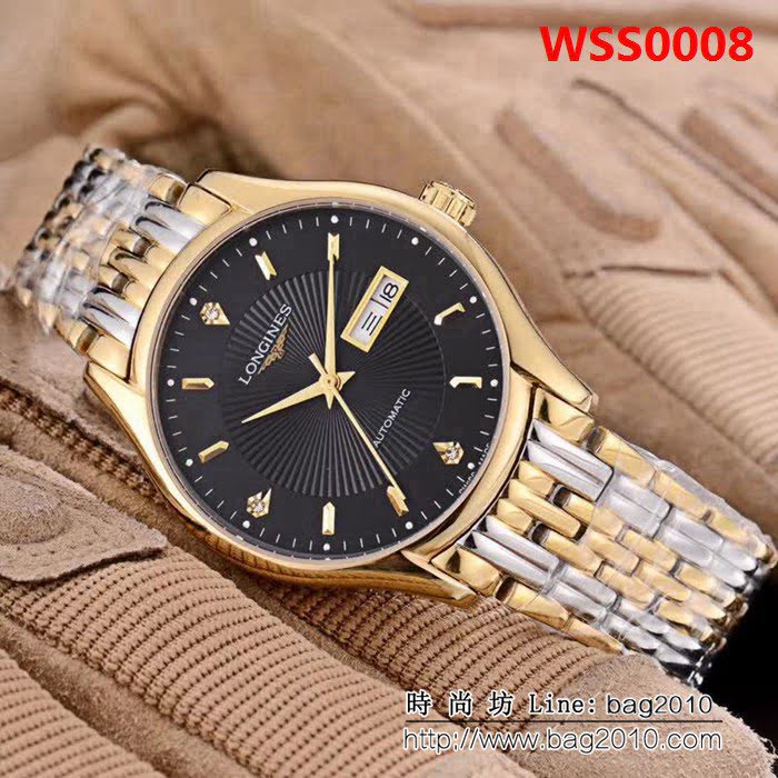 LONGINES浪琴 經典大三針 全自動機械 精品男士腕表 WSS0008
